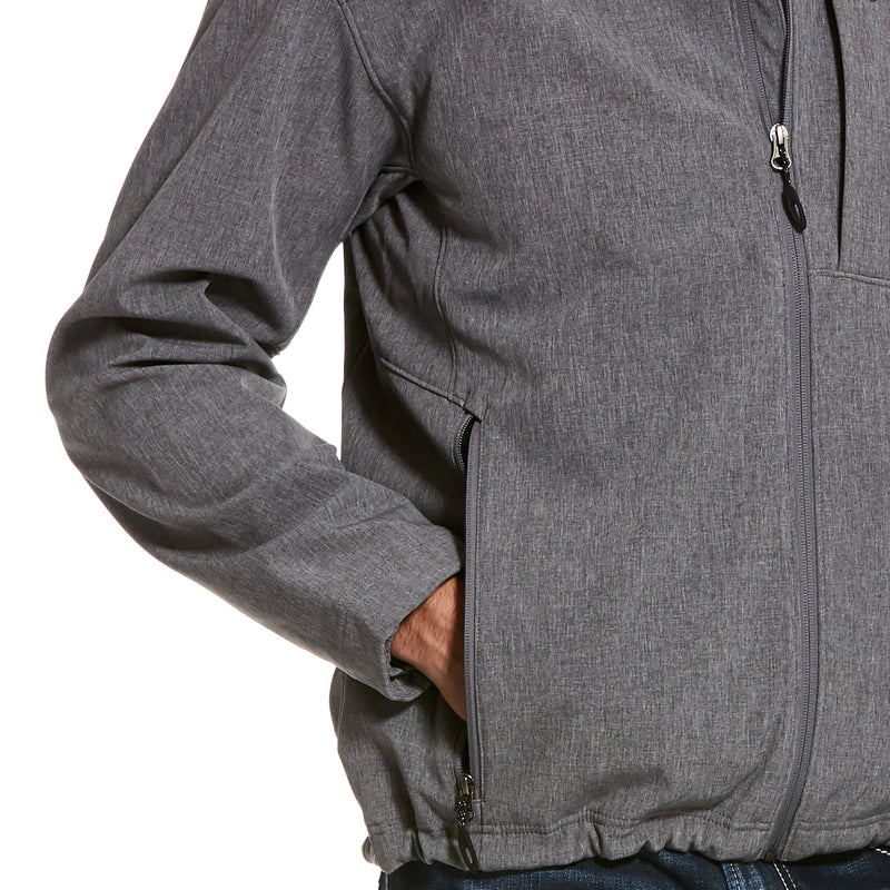 Ariat Mens Vernon Softshell Jacket - charcoal