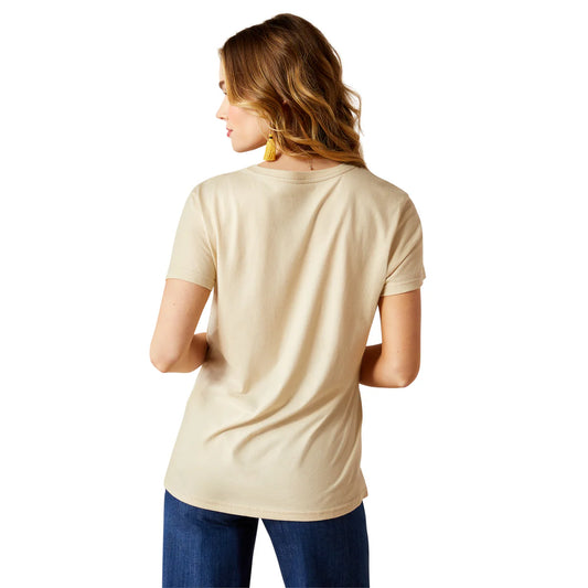 Ariat Ladies Longhorn Watercolor S/S Tee - 10054039