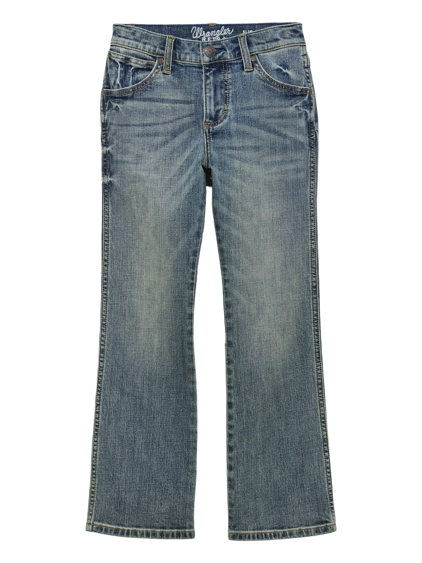 Wrangler USA Boys Greeley Slim Boot Cut Jean - 112344607 - Regular Fit