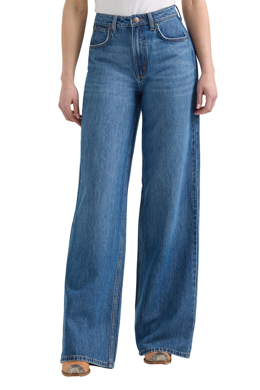 Wrangler USA Ladies Bailey High Rise Wide Leg Jean - 112359363