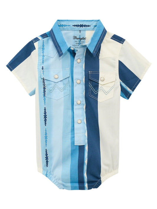 Wrangler USA Baby Boys Printed S/S Bodysuit - 112378895