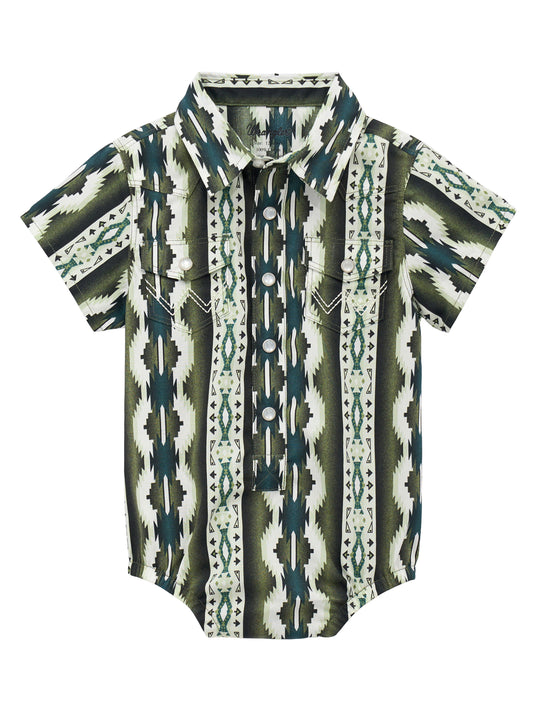 Wrangler USA Baby Boys Printed S/S Bodysuit - 112378896