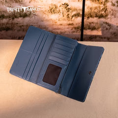 Trinity Ranch Concho Wallet - Jean