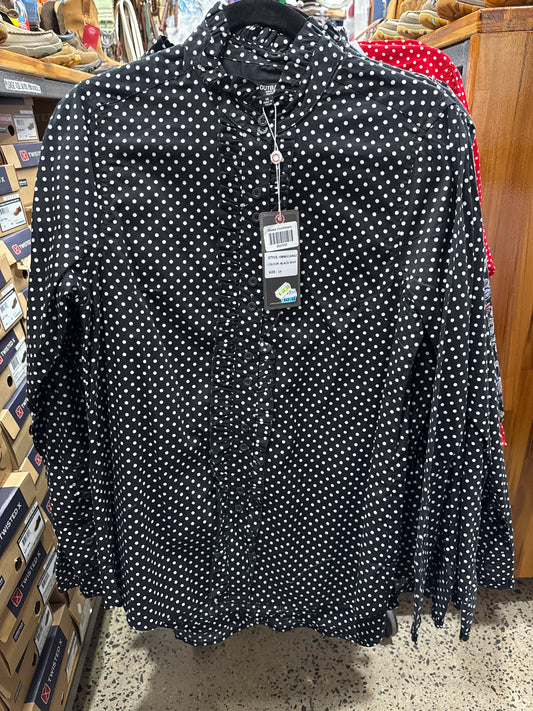Outback Ladies Frill L/S Shirt - OBW216462 - ON SALE