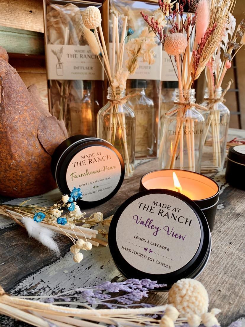 Made At The Ranch Soy Candle Medium with Box -Valley View