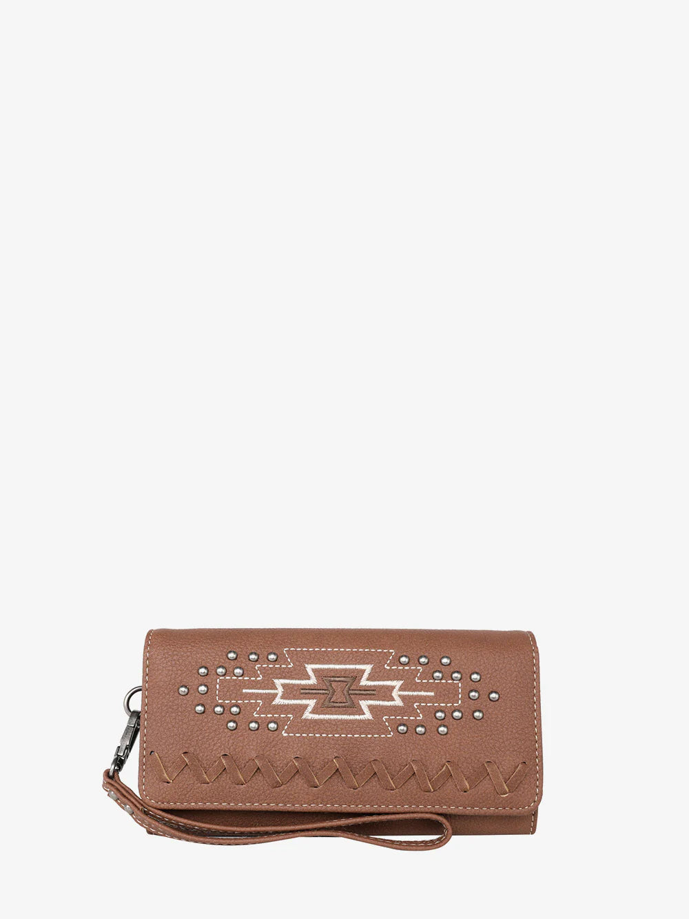 Montana West Aztec Embroidery Wallet - Brown - MW1214W002
