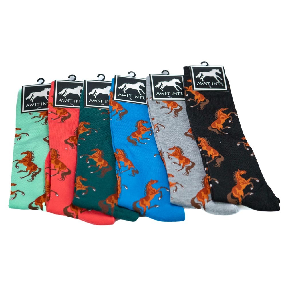 Brigalow Equestrian Ladies "Lila Bay Horses" Knee Socks - A834
