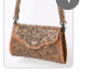 American Darling Hand Tooled Genuine Leather Western Handbag/Wallet - Dark - ADBG1134D