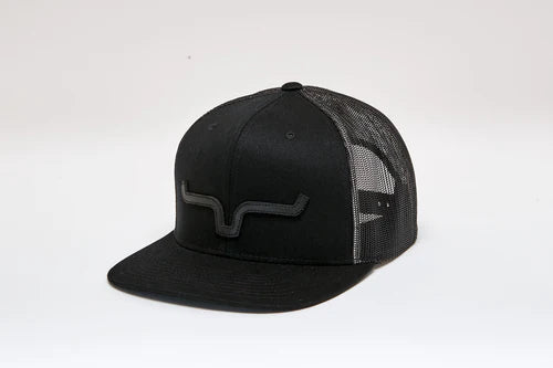 Kimes Ranch ATG Trucker Cap - Black/Black