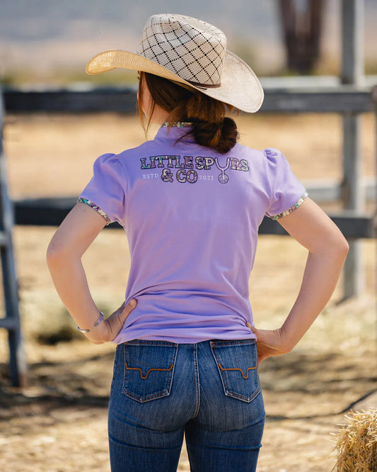 LIttle Spurs & Co Ladies Polo - Mauve