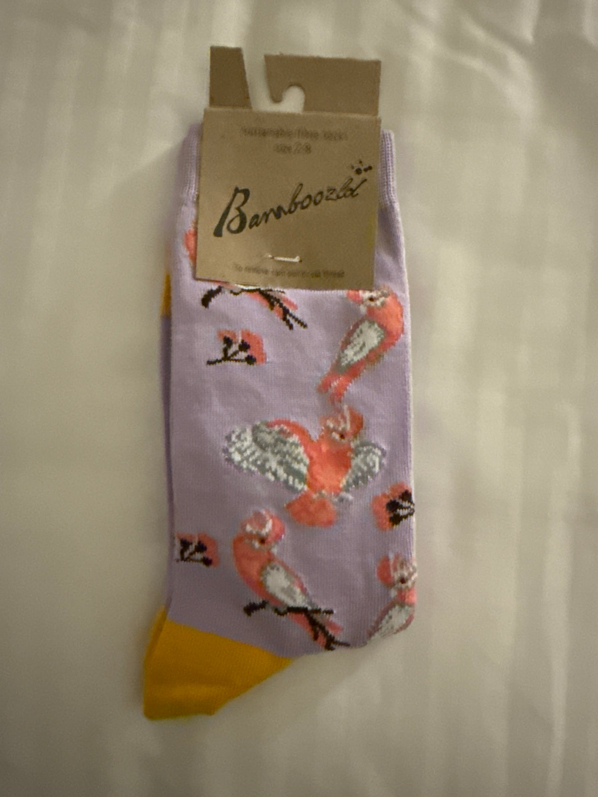 Bamboozld Ladies Galahs Bamboo Sock - Lilac
