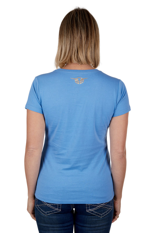 Bullzye Ladies Ditsy S/S Tee - B3S2503322