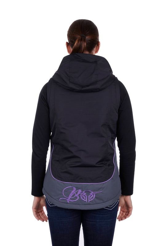 Bullzye Ladies Carla Vest - Black/Purple - ON SALE