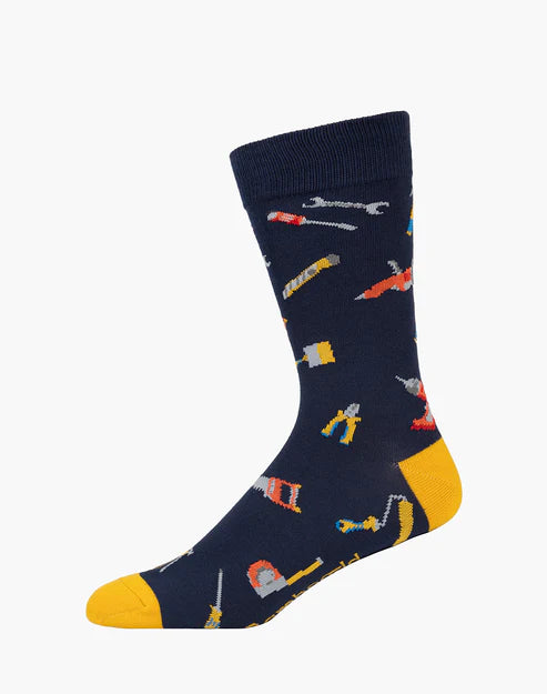 Bamboozld Mens Tradie Bamboo Sock - Navy