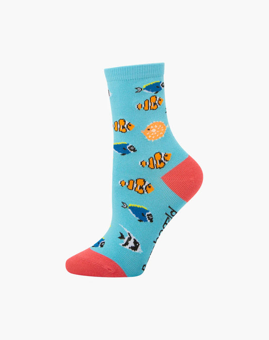 Bamboozld Kids Aquarium Bamboo Socks - Sky