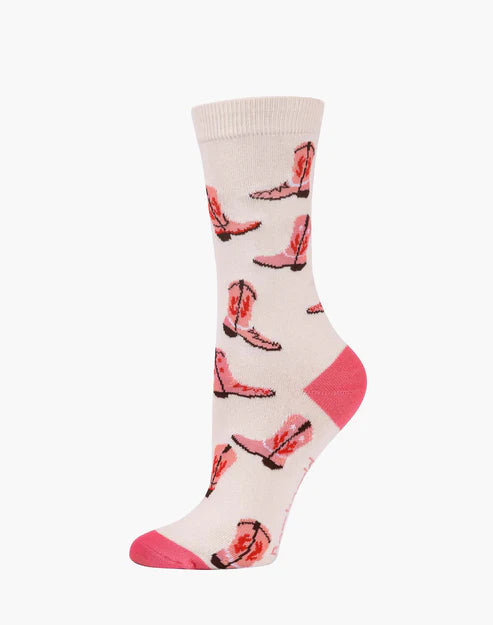 Bamboozld Ladies Boot Scoot Bamboo Sock - Natural