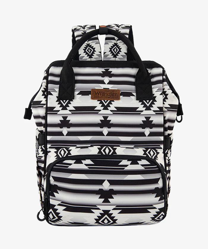 Wrangler Aztec Printed Callie Backpack - Black - WG22049110