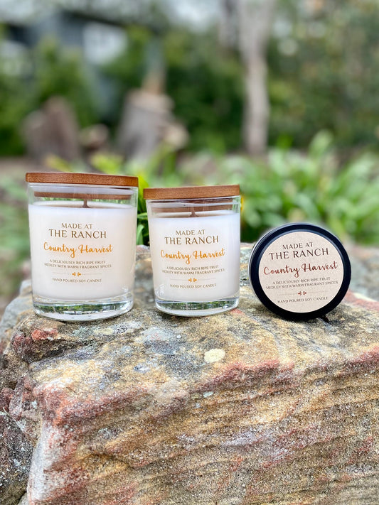 Made At The Ranch Soy Candle Medium - Country Harvest