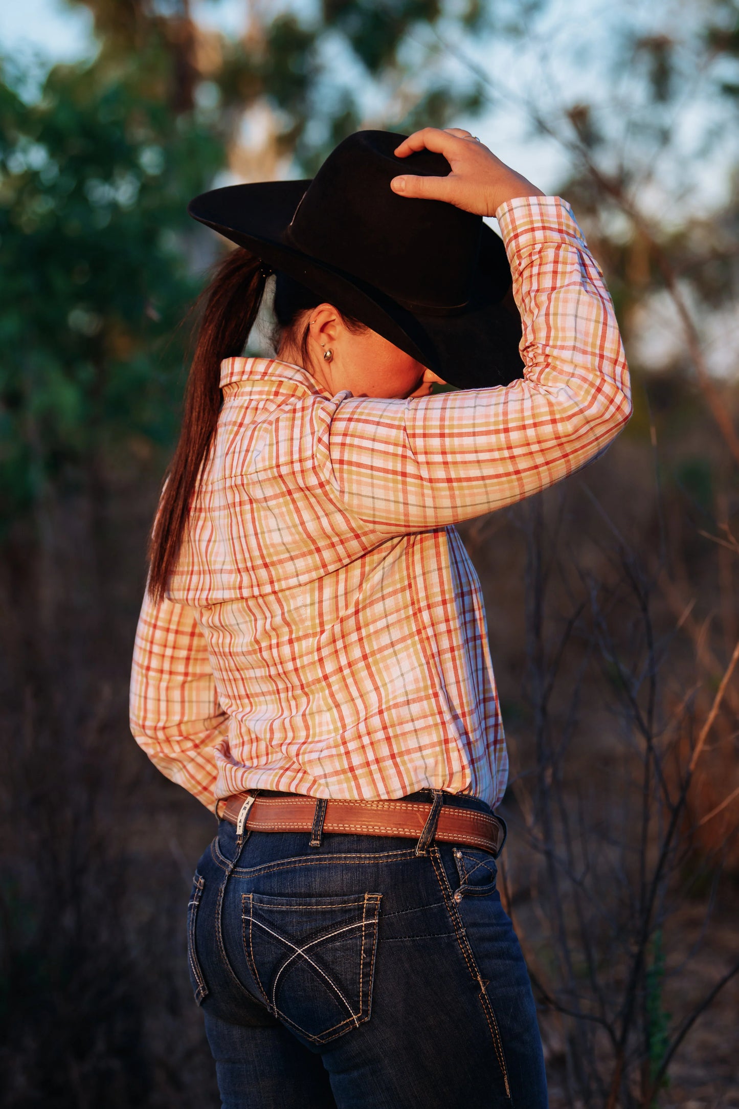 Lime & Soda Ivy L/S Shirt - Sunset Plaid