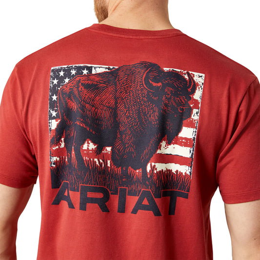 Ariat Mens Buffalo Flat S/S Tee - 10065897