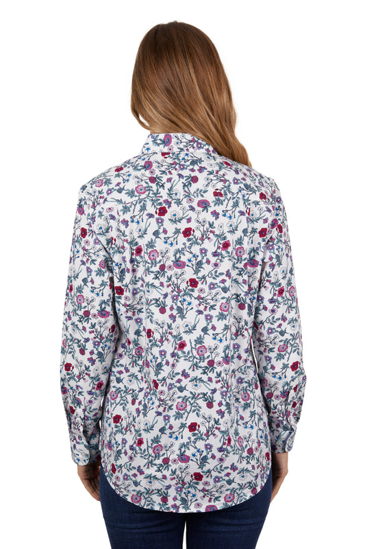 Hard Slog Ladies Half Plkt L/S Shirt - H4S2101043