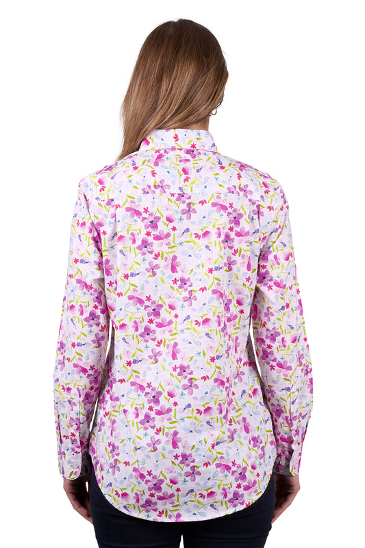 Hard Slog Ladies Half Plkt L/S Shirt - H5W2101181