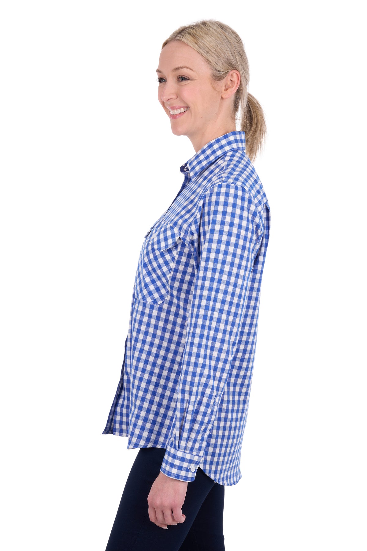 Hard Slog Ladies Rowe Full Placket L/S Shirt - H6S2149132