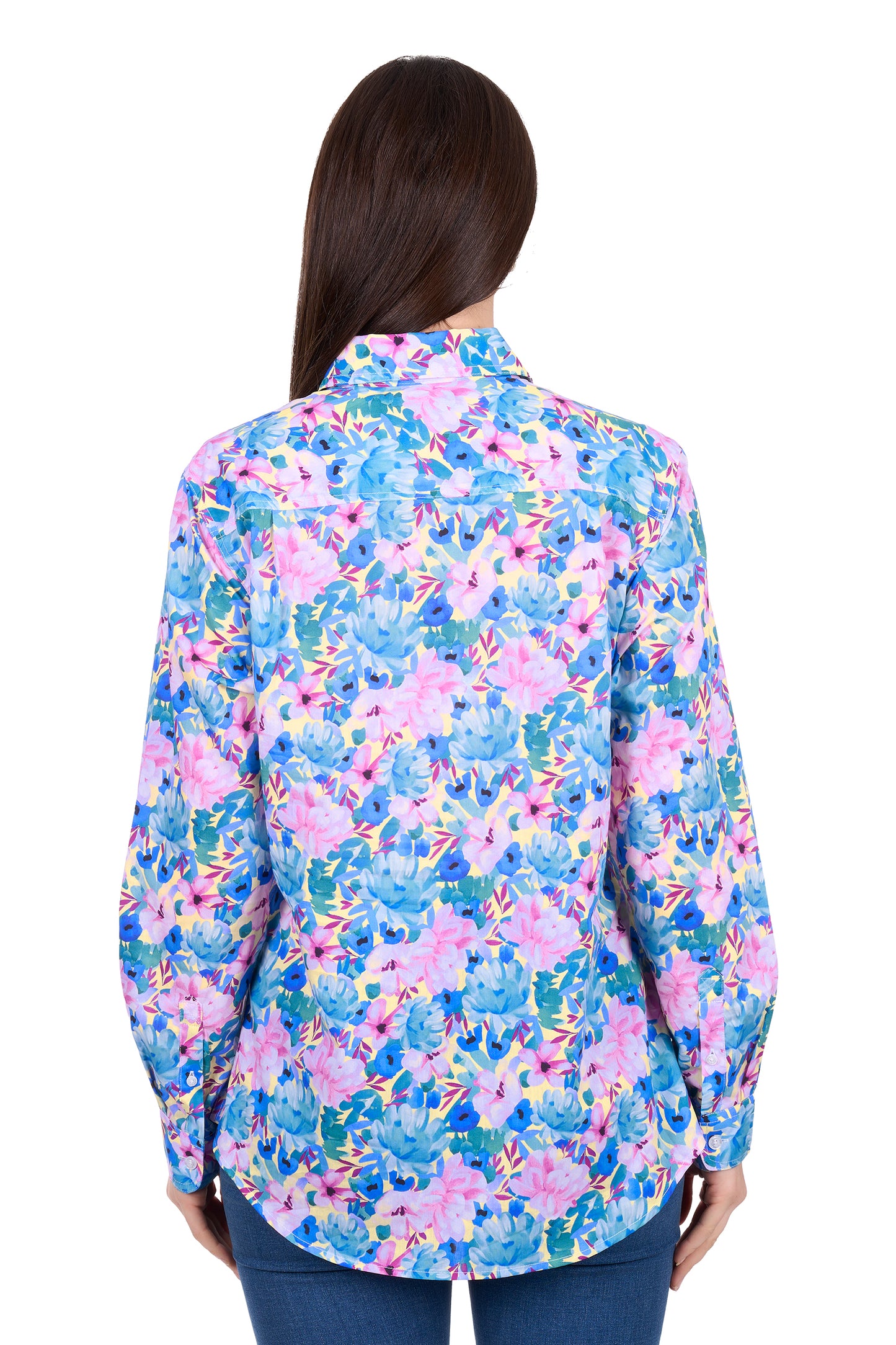 Hard Slog Ladies Trixie 1/2 Plkt L/S Shirt - H6W2101172