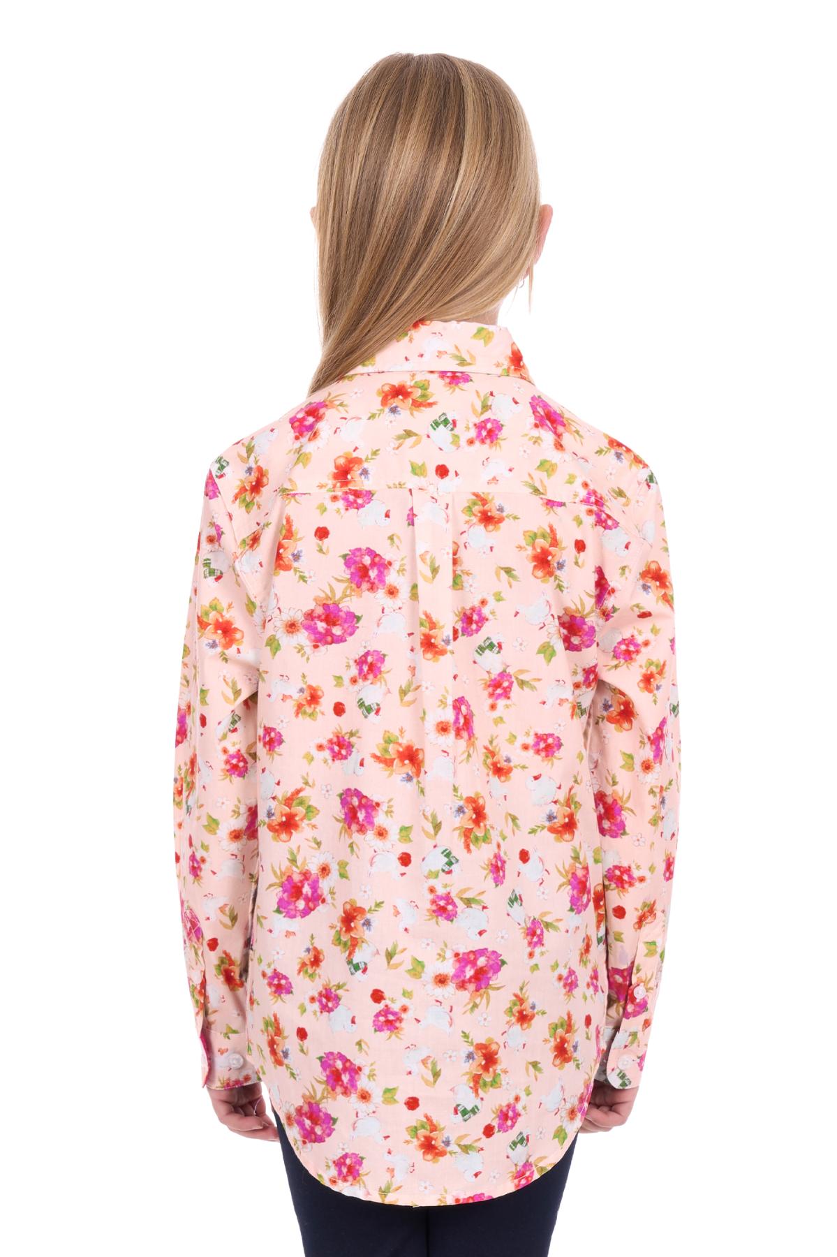 Hard Slog Kids Lily Half Placket L/S Shirt - H6W7101168
