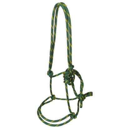 Toowoomba Saddlery Pro Series Rope Halter - Green/Gold - HALTS8FS08