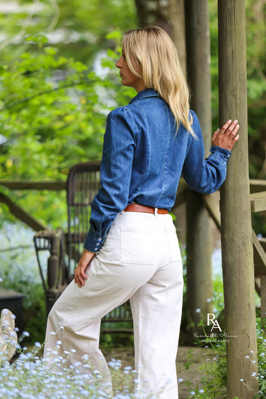 Lime & Soda Layla L/S Shirt - Denim