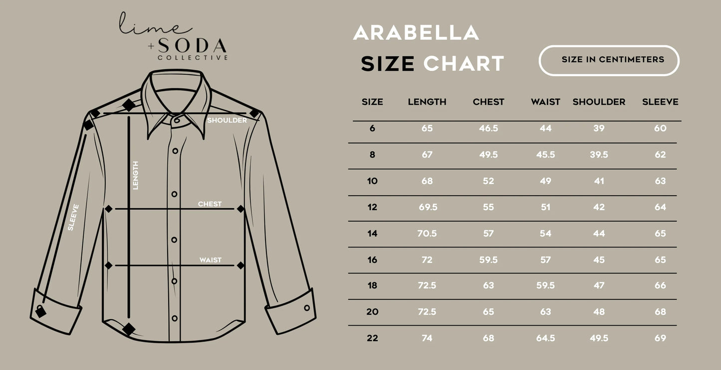 Lime & Soda Arabella L/S Shirt - Green Stripe