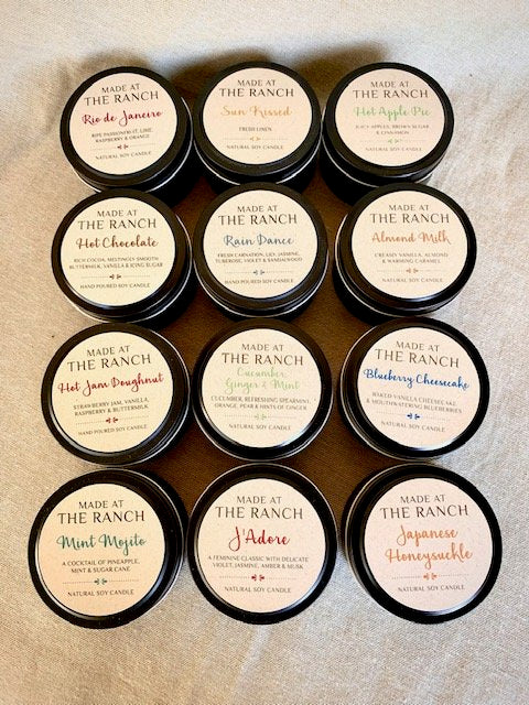 Made At The Ranch Soy Candle Scent Sampler - Blueberry Cheesecake