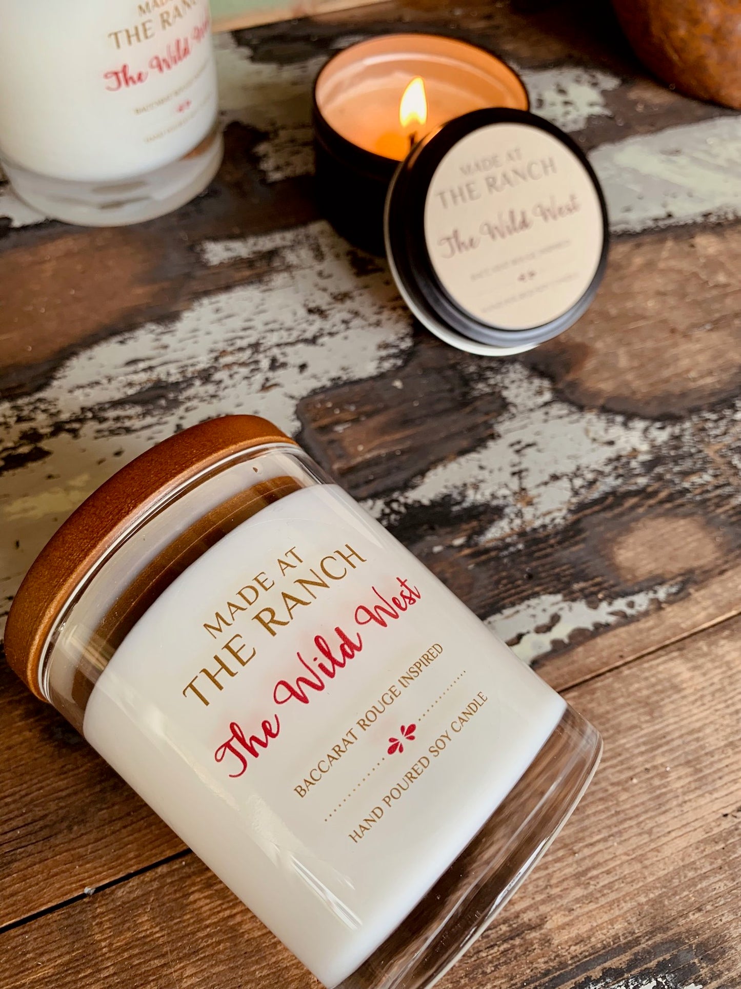 Made At The Ranch Soy Candle Medium with Box - The Wild West