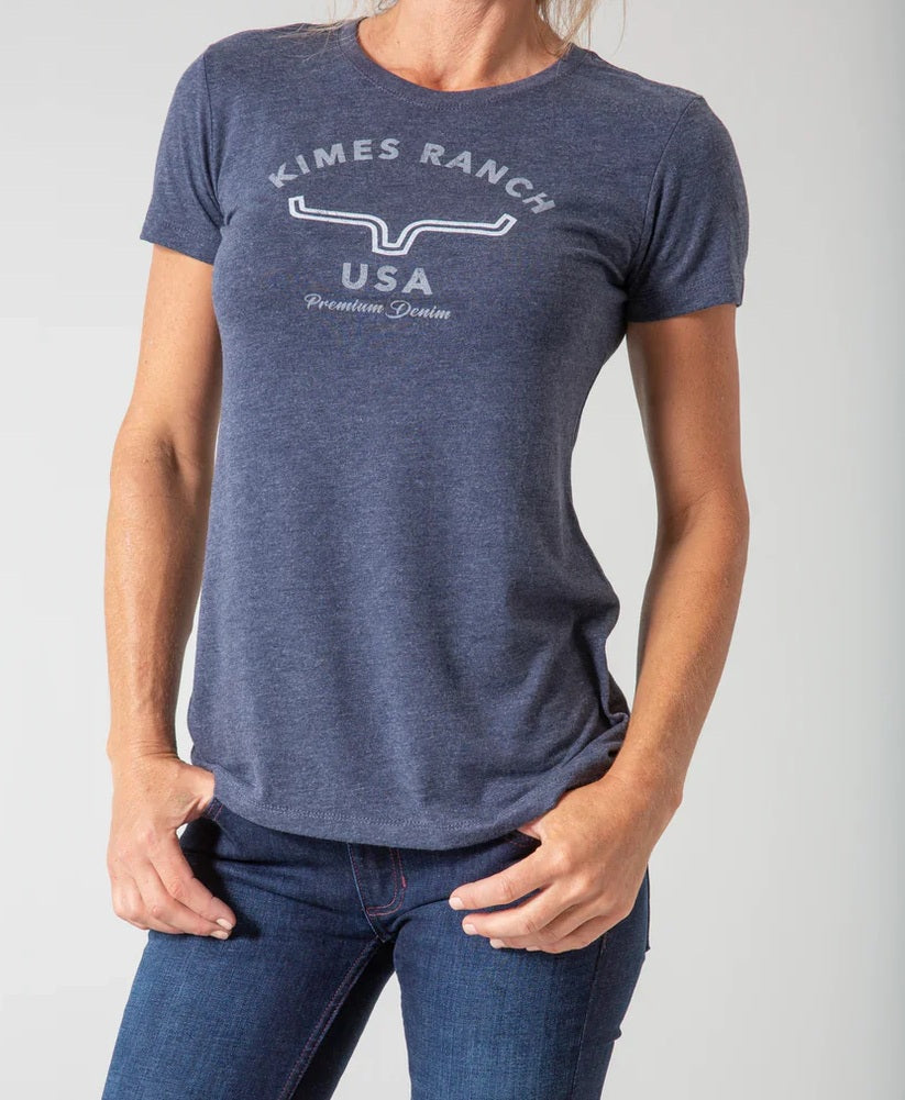Kimes Ranch Ladies Arch Shirt - Vintage Navy
