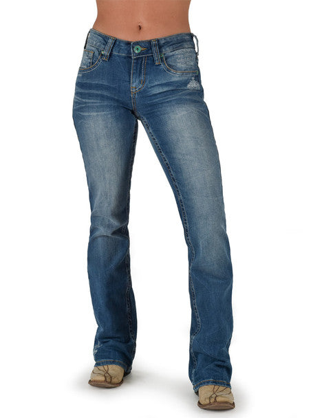 Cowgirl Tuff Ladies Jeans - Mid Rise - Lisa's Legacy Classic