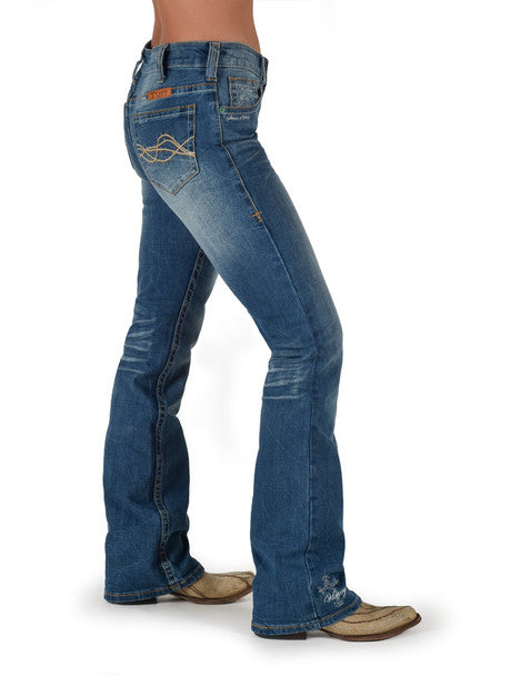 Cowgirl Tuff Ladies Jeans - Mid Rise - Lisa's Legacy Classic