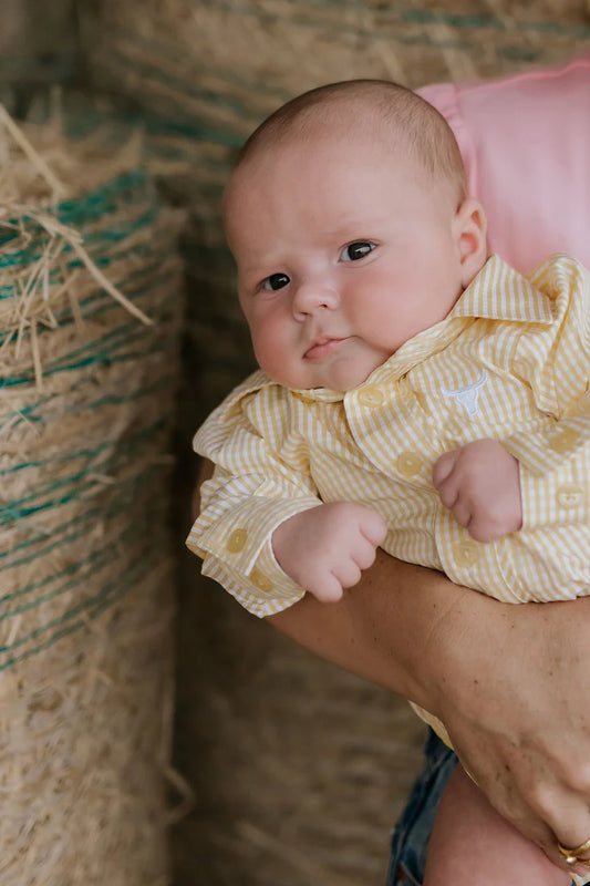Little Windmill Sunshine Lemon L/S Romper