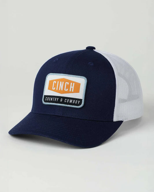 Cinch Mens Mid Profile Trucker Cap - Royal Blue - MCC0660655