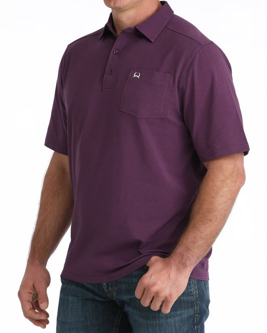 Cinch Mens Arenaflex® Polo - Purple - MTK1874001