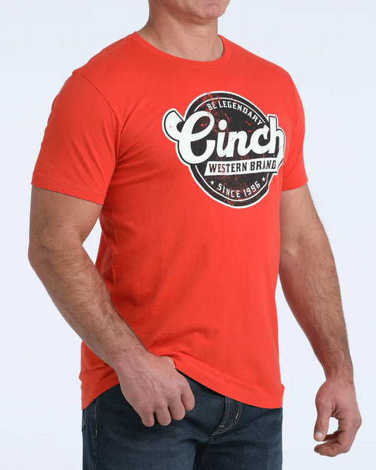 Cinch Mens Graphic Tee Shirt - MTT1690709 - Red