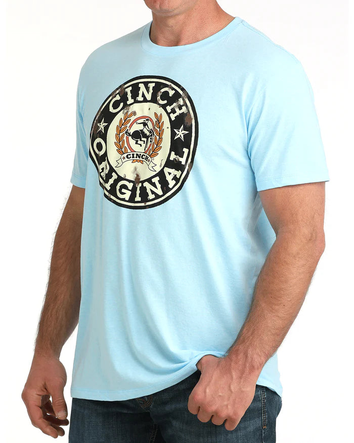 Cinch Mens Graphic Tee - Blue - MTT1690714