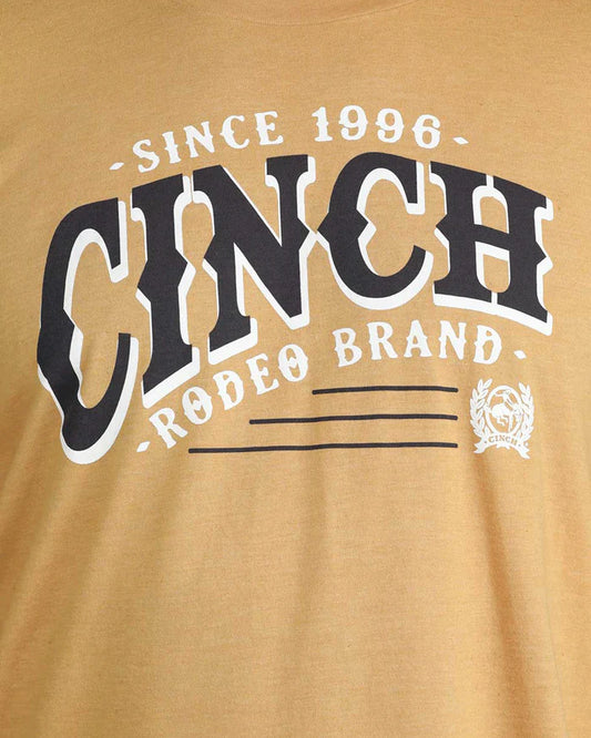 Cinch Mens Graphic Tee - Gold - MTT1690720