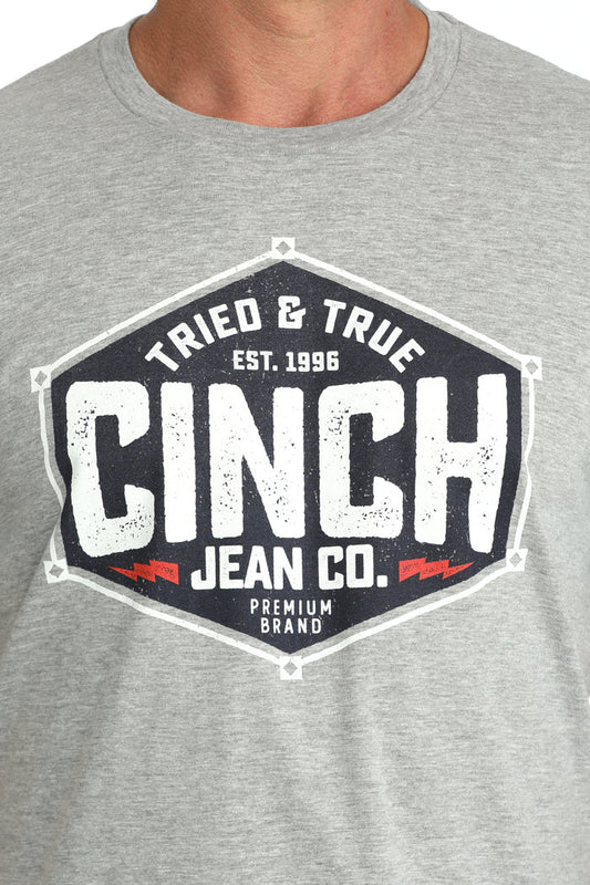 Cinch Mens Graphic Tee - Grey - MTT1690725