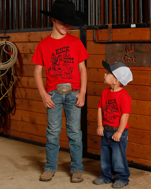 Cinch Boys Red Graphic Tee Shirt - MTT7670169