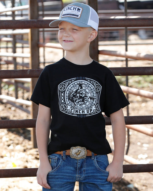 Cinch Boys Black Graphic Tee Shirt - MTT7670170
