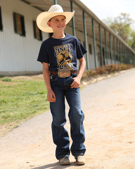 Cinch Boys Navy Graphic Tee Shirt - MTT7670179