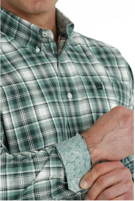 Cinch Mens Classic Fit Plaid L/S Shirt - MTW1105705