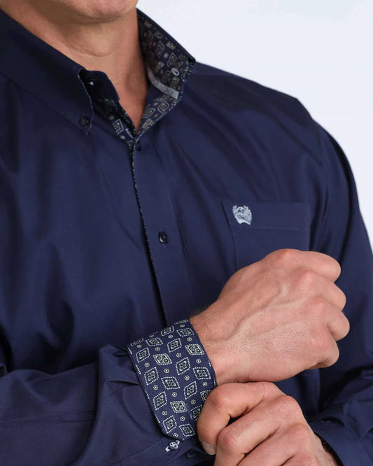 Cinch Mens Classic Fit Button Down L/S Shirt - MTW1106074