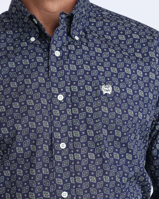 Cinch Mens Classic Fit Button Down L/S Shirt - MTW1106075